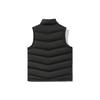 Li Ning Sports Fashion Series теплый мужской жилет с воротником-стойкой и логотипом, черный AMRR063-5