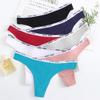 Women's Underwear Pure Cotton Sexy Hot Low Waisted Briefs Girl's Threaded Thong Panties
