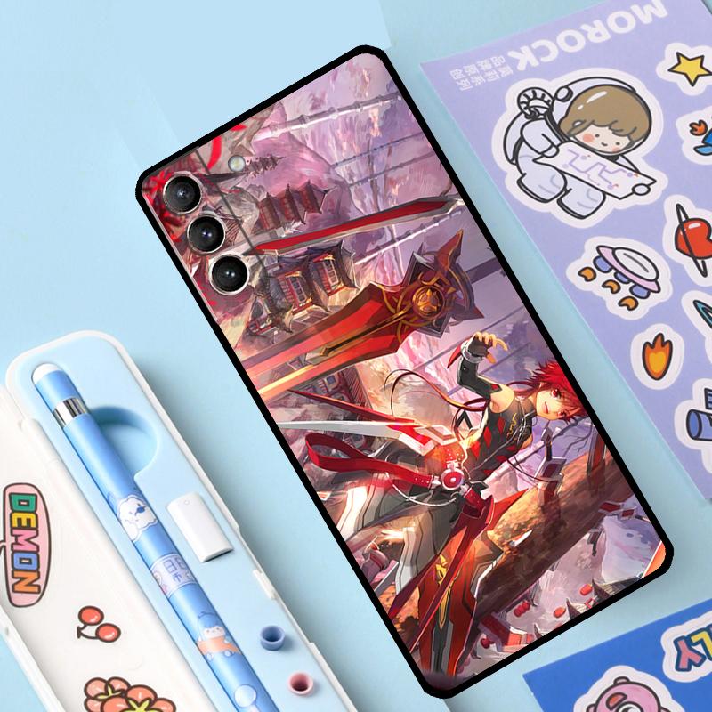 Горячий игровой чехол Elsword для Samsung Galaxy S23 S22 Ultra S21 Plus S8 S9 S10 Note 10 20 Ultra S20 FE S21 FE Cover