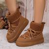 Winter Women's Boots High-top Snow Boots Thickened Plush Warm Simple And Versatile Comfortable Cotton Shoes DLSYXD Brand Shoes