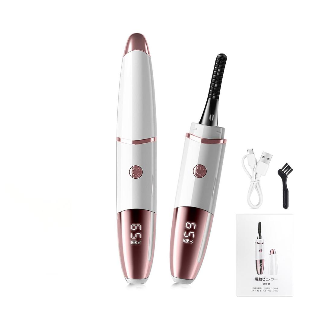 New Gegoup Hot Eyelash Eyelash Curler Burn Adjustable LED 4 Temperature Highly Suitable for and Japanese Instruction Manual [2025 Upgrade] Curler,