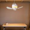 USB Rechargeable Hanging Fan Light LED Light Ceiling Lamp Wireless Ceiling Fan Light  Home Use