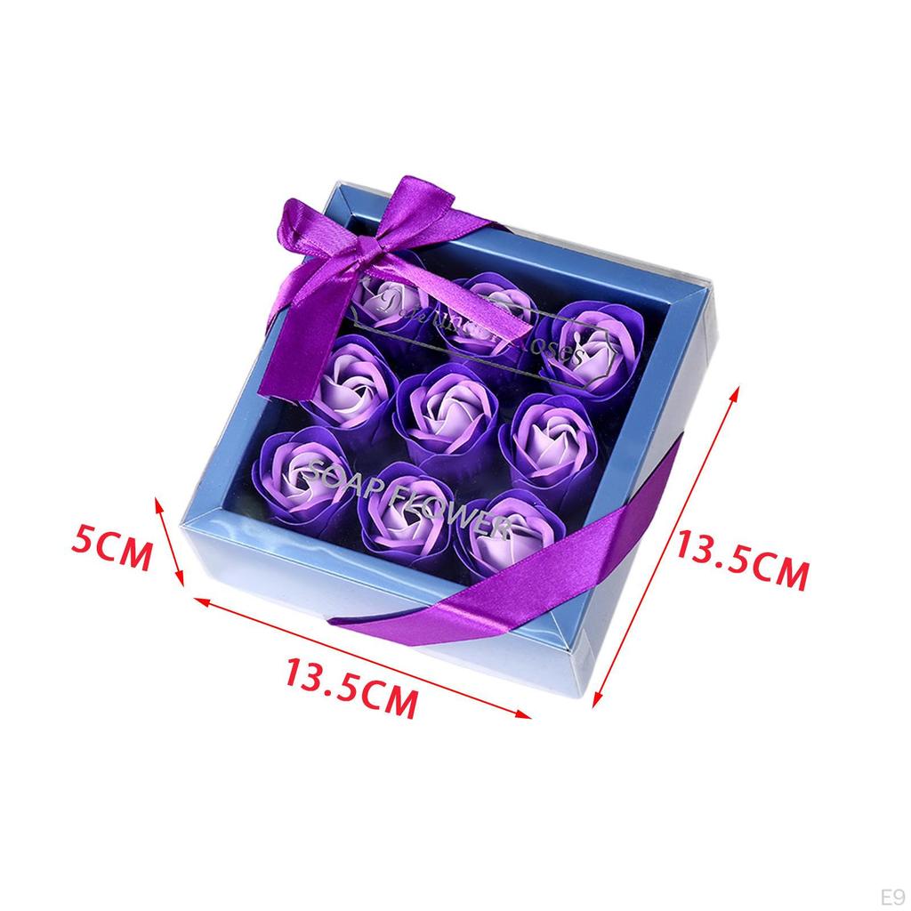 Набор мыльных роз ручной работы в подарочной коробке На годовщину Мягкое прикосновение День святого Валентина для