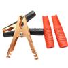 4/6pcs 100A All Inclusive Copper Plated 90mm Long Crocodile Clip Car Battery Red and Black Clip