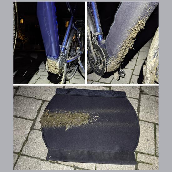 Cycling Battery Cover Cold Proof Dust Proof Chloroprene Rubber Good Toughness E-Bike Battery