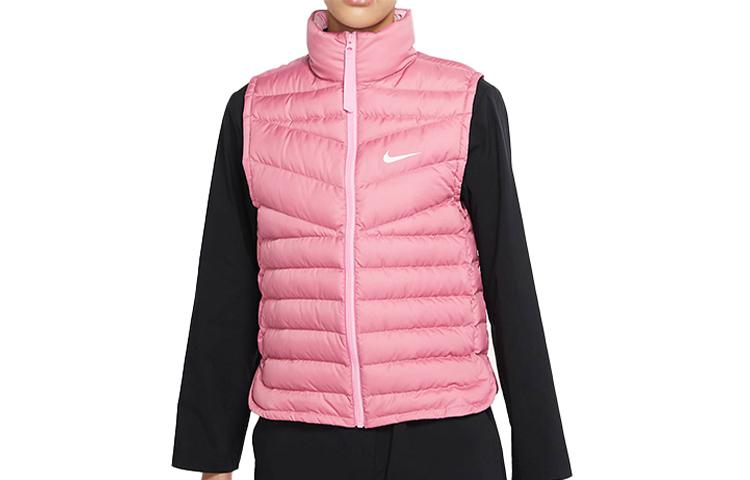Nike Пуховые жилеты Женские Розовый С воротником-стойкой Умеренный Другое CU5097-614