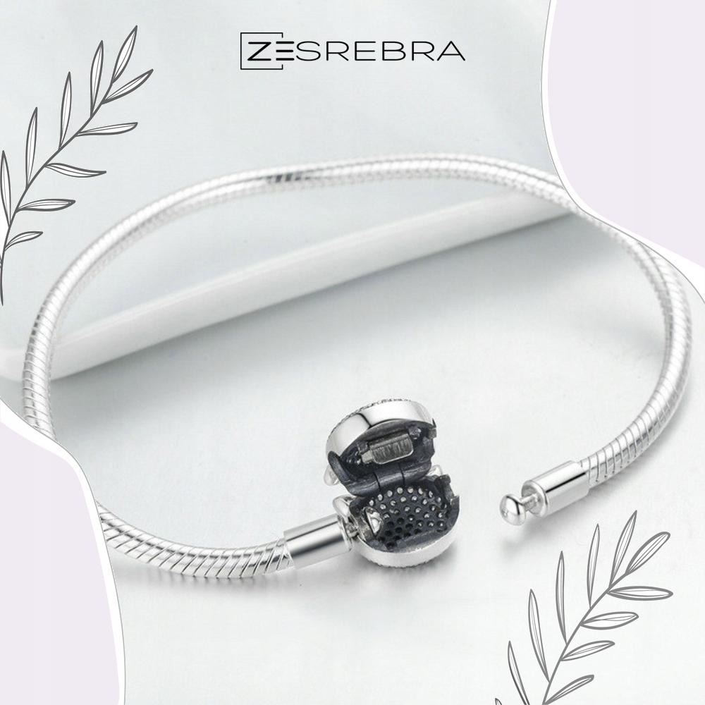 Modular Bracelet For Charms S925 Women'S Kitten Cat Zircons Beads