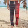 Мужские трикотажные модные повседневные брюки с напечатанным карманом, пижамные брюки