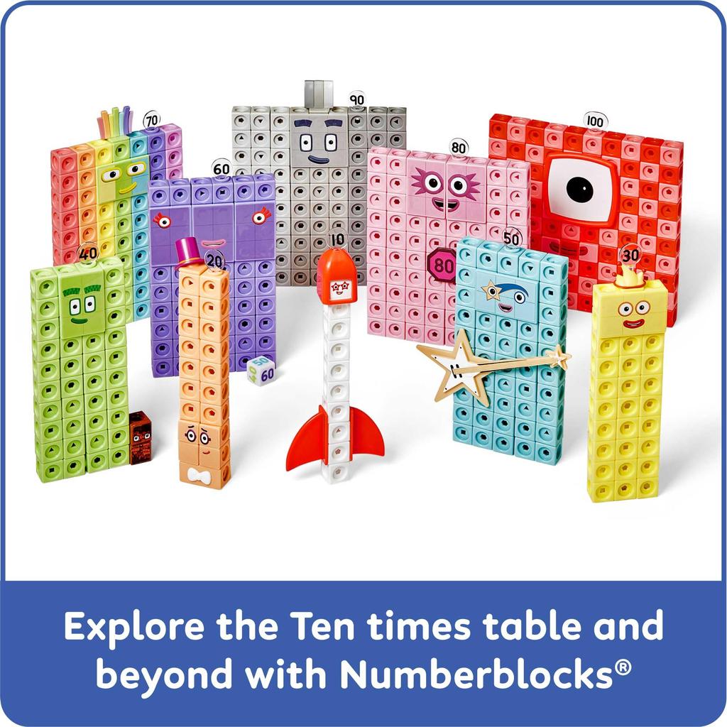 Кубики MathLink Numberblocks Герои с Нулем Набор Активностей Математическая Игрушка с Японским Веб-Гайдом Возраст 96930 (552 кубика) - - 3+ - (Подлинный продукт)