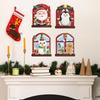 Мультяшный и Милый Рождественский Элемент Окно Гостиная Кабинет Прихожая, Наклейки для Украшения Стен