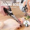 Многофункциональные кухонные ножницы с пластиковой ручкой, ножницы из нержавеющей стали, кухонные ножницы Tijeras De Cocina для куриных костей