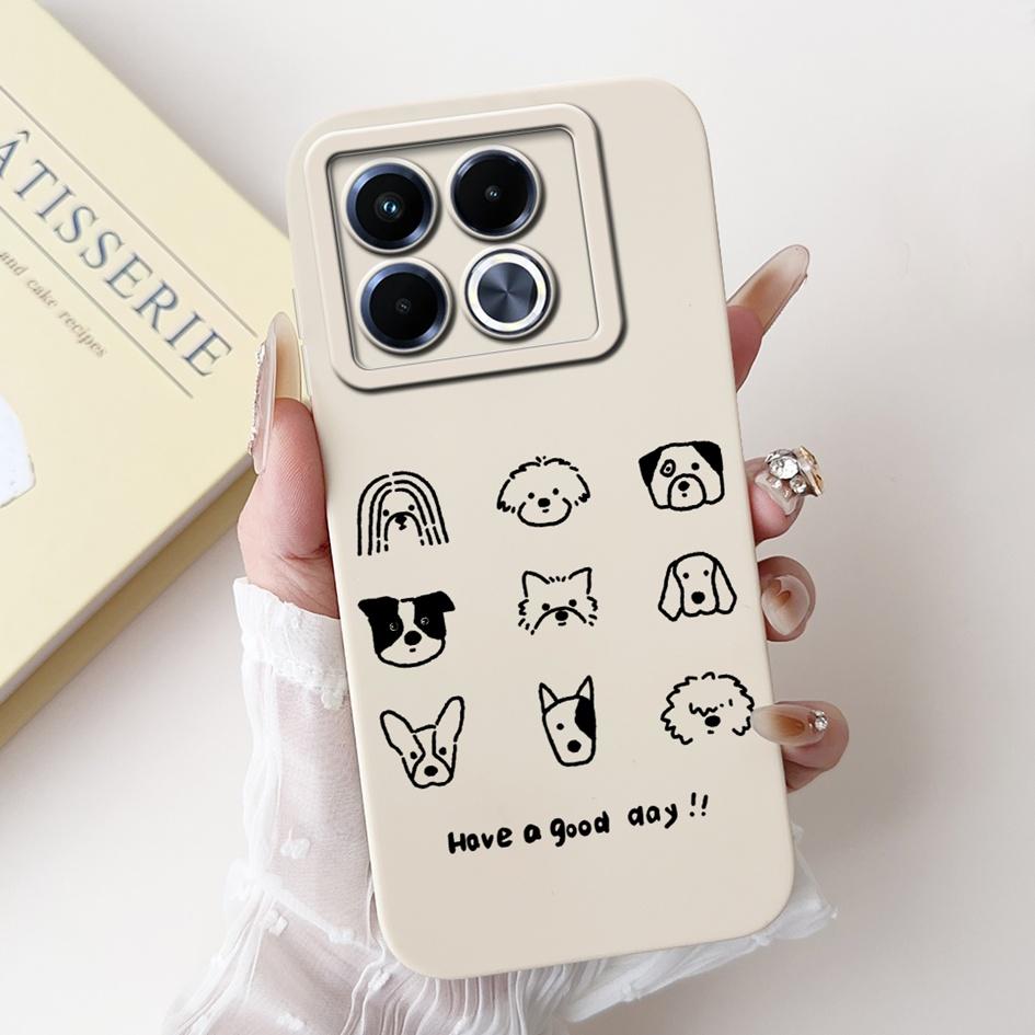 For Infinix Note 40 5G Case Cartoon Rabbit Flower Anti Slip Bumper Soft Silicone Cover For Infinix Note40 X6852 X6851 Phone Case
