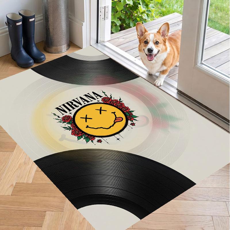 Soft Floor Carpet Nirvana Pattern Area Rug Decorative Mat For Home Room Decoration