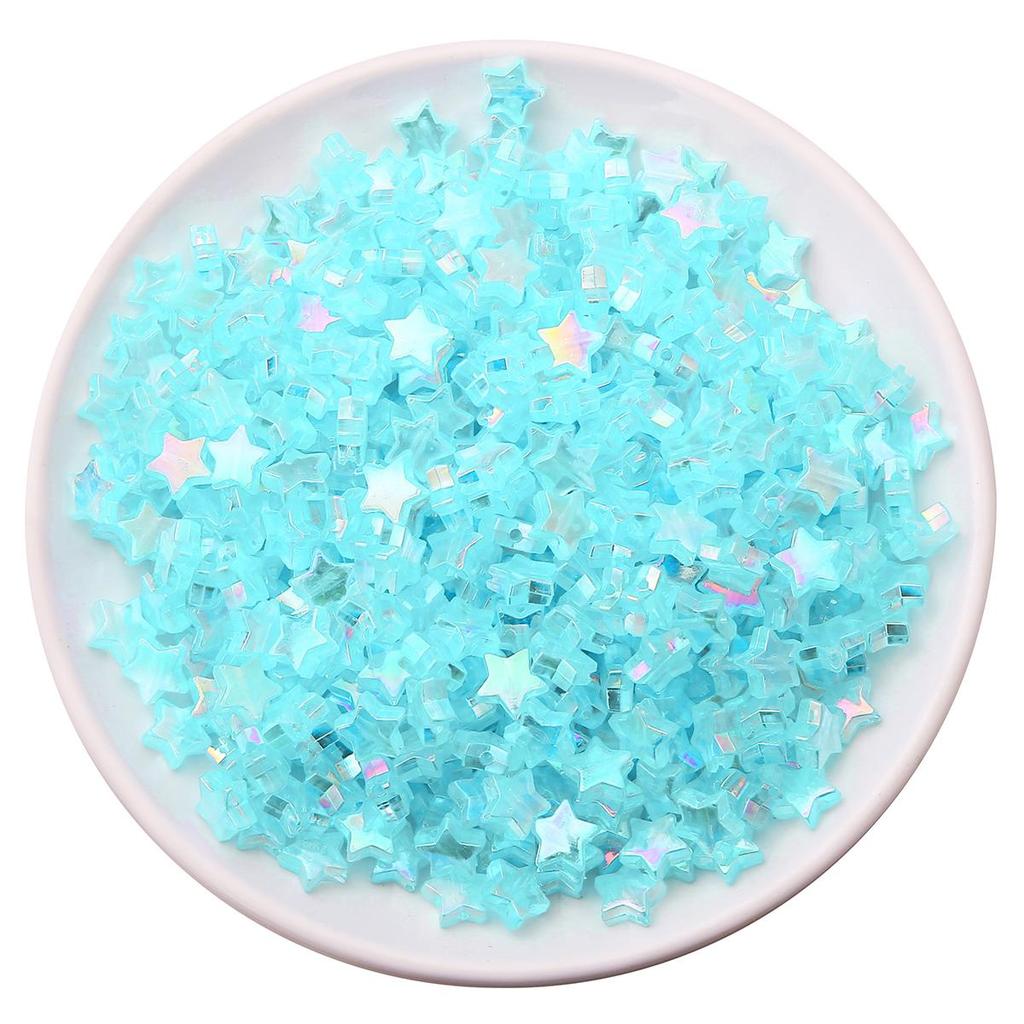 100 шт. AB цвет пятиконечная звезда в форме сердца акриловые свободные бусины-разделители для изготовления ювелирных изделий