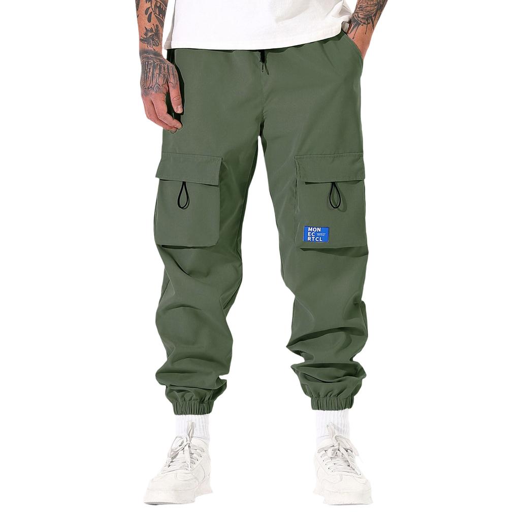 Casual Sports Pants Men's Loose Long Panel Fitness Running Training Pants