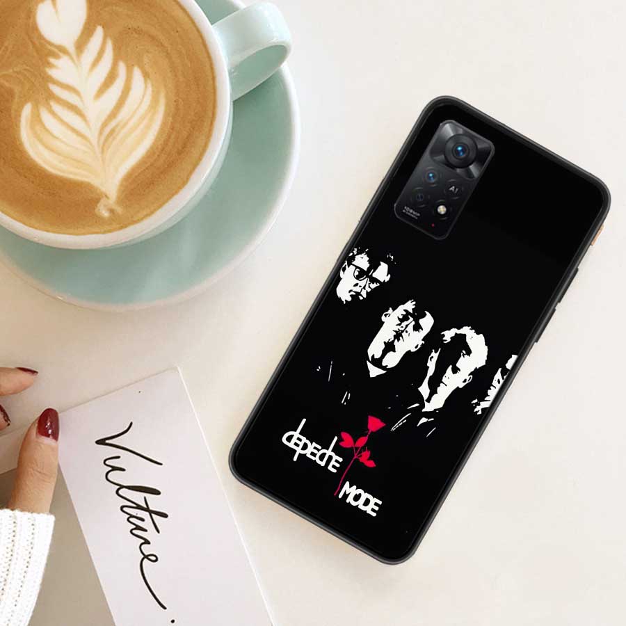 Чехол для телефона Rock Band Depeches Modes Для Redmi 13 14C 12 12C Note 14S 14 Pro Plus 10 10A 10C 9 9A 9C 9T 8 8A 7 7A TPU Прозрачный чехол