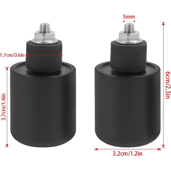 Motorcycle Handle Bar End Grips Plug Weights Hand Grips Plug Caps Replacement for Suzuki DZ-Z400 2014-2024 DR650 DR 650 2019-2024