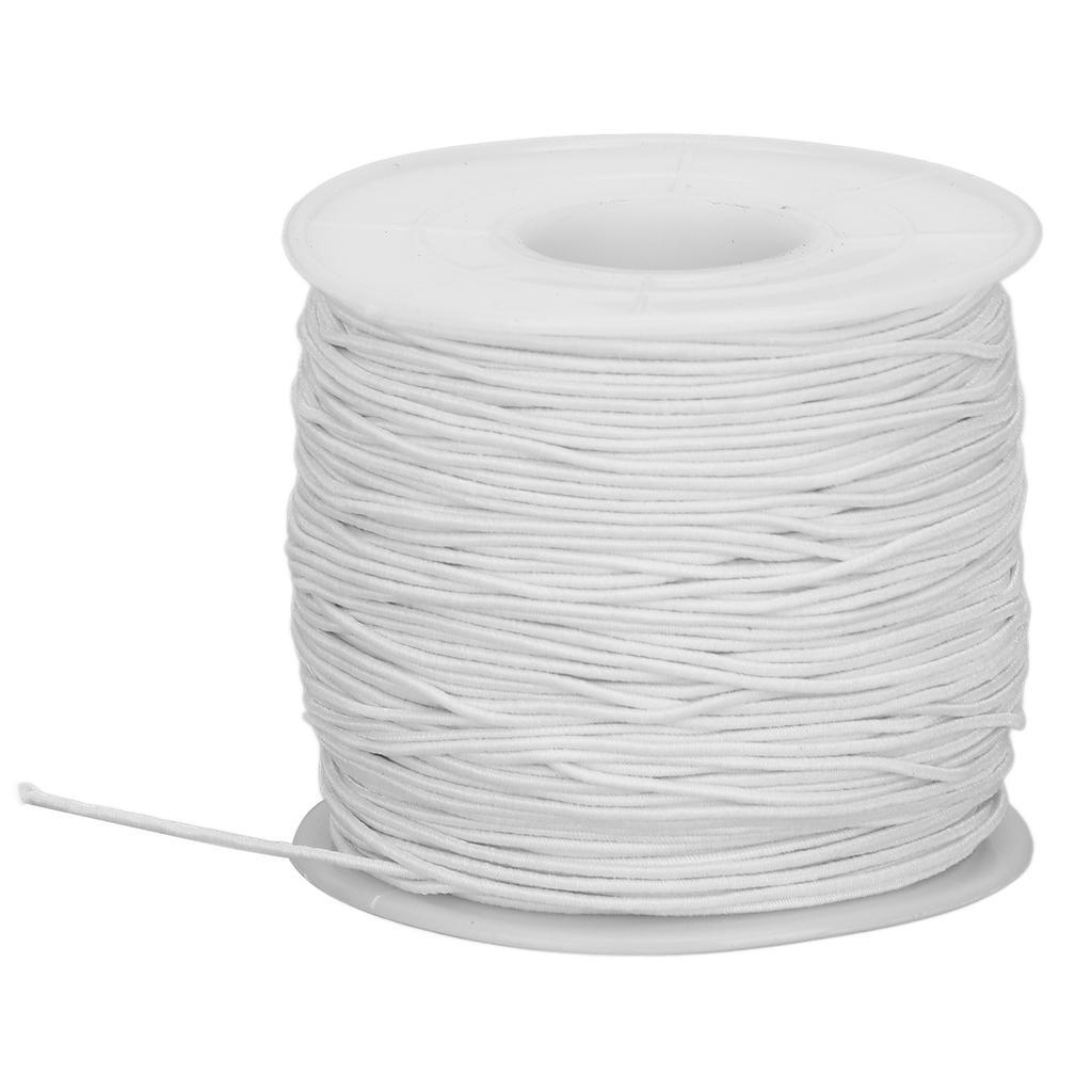 Elastic Thread Polyester String DIY Jewelry Necklace Bracelet Rope Craft Accessories White 100m
