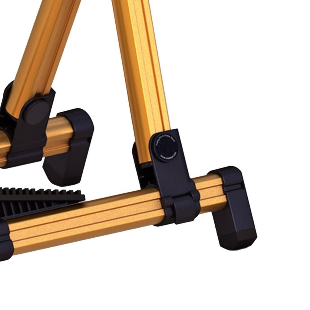 Guitar A Frame Stand Wear Proof Stable Performance Foldable Electric Guitar A Stand Rack for Ukelele Gold