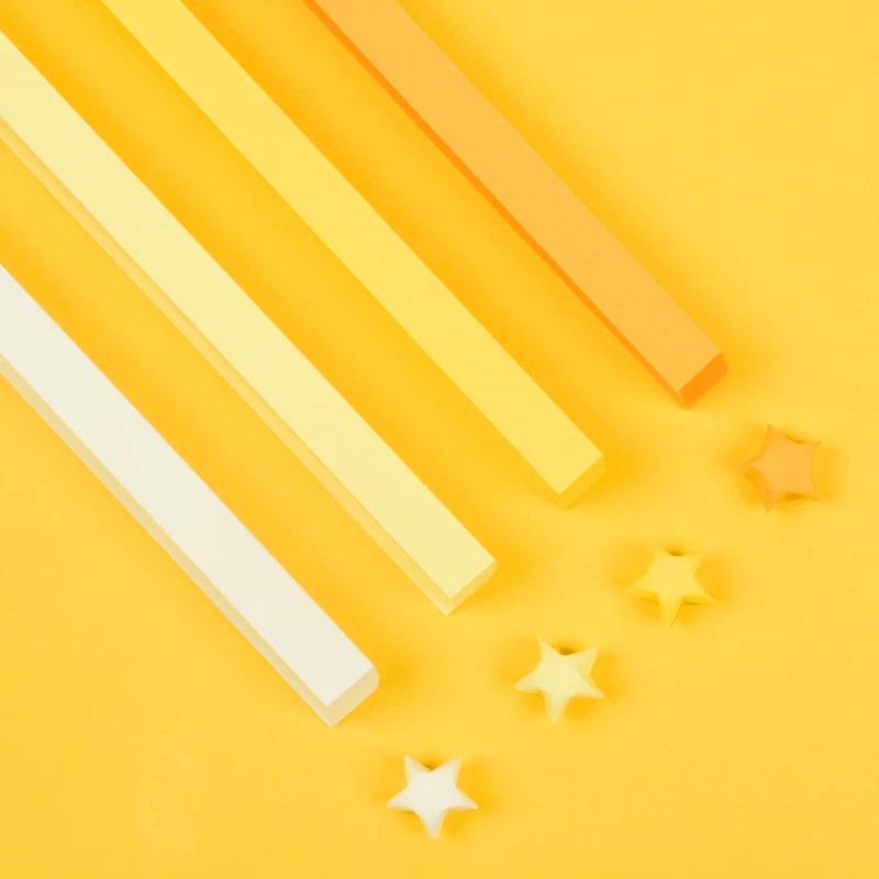 27-Color Lucky Star Origami Paper Strips for Folding Pentagrams