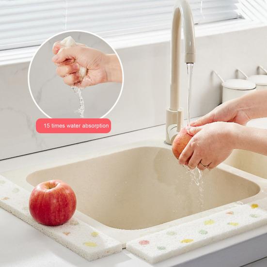 Абсорбирующая хлопковая раковина для раковины, защита от брызг, экологически чистая, без запаха, многоразовая, быстросохнущая ткань для мытья посуды, инструмент для чистки