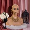 European & American Mannequin Head with Necklace Display – Half Body Model