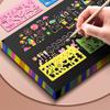 1 Set Children Diy Graffiti Book Montessori Educational Toys Rainbow Magic Scratch Off Paper For Kids Arts Scraping Painting Toy