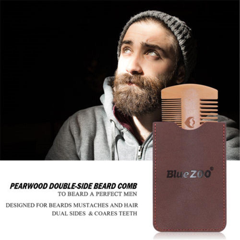 Makeup Card Package Pocket Size Hair Mustaches Brush Double Side Fine Coarse Teeth Beard Comb