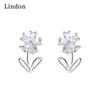 Lindon Copper Alloy Zircon Earrings Drop Earrings For Women Wedding Party Gifts