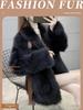 Haining Fur Coat Women Thick Grade A Fox Fur Long Sleeve Lady Style Wool Coat New Winter