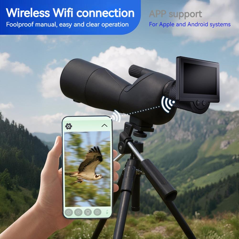 WiFi Камера-окуляр для телескопа с 4,3-дюймовым IPS-экраном, цифровой окуляр, аксессуары для астрономического телескопа