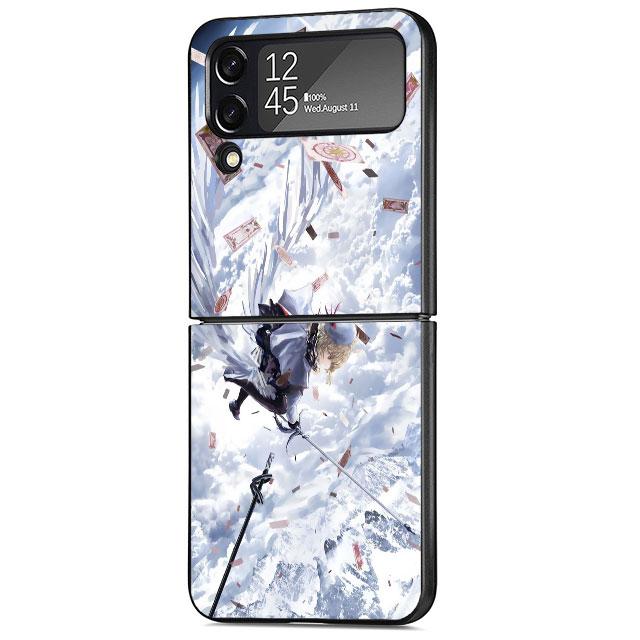 Чехол для Samsung Galaxy ZFlip3 Z Flip 4 ZFlip Z Flip 3 5G ZFlip4 противоударный жесткий ПК Funda Japan Sailors-Cute Moons