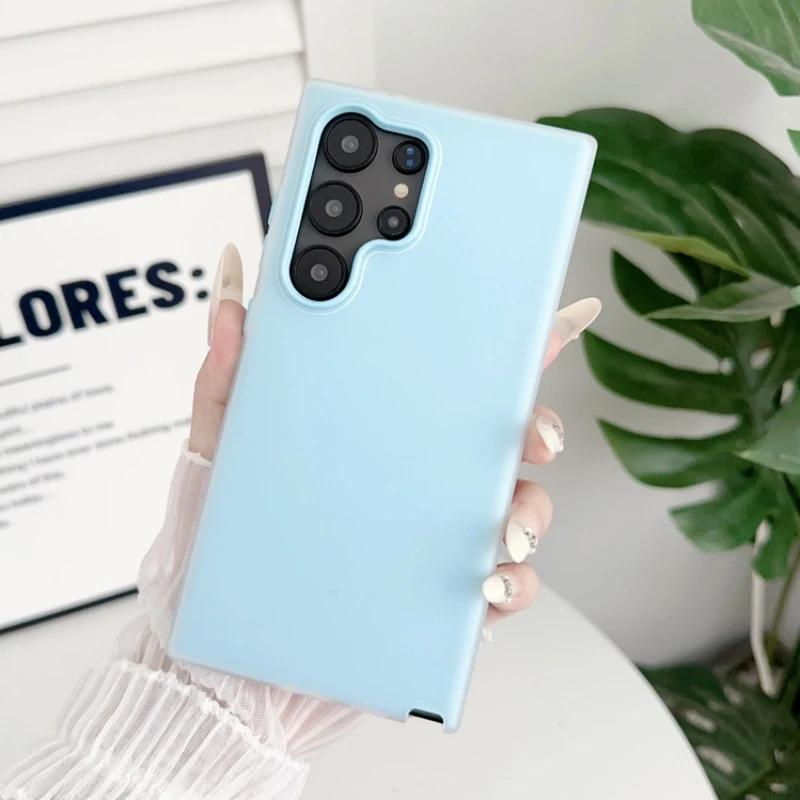 Fashion Candy Jelly Colors Case for For Samsung A55 A54 A53 A35 A34 A33 A25 5G A14 A15 S21FE S22 S23 S24 Ultra Plus Bumper Cover