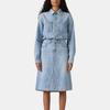 Levis Удобное Универсальное Повседневное Платье А-силуэта с Длинным Рукавом Женские платья 005NZ-0000