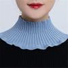 Winter Warm Windproof Detachable Neck Guard Scarf Knitted Fake Collar Turtleneck
