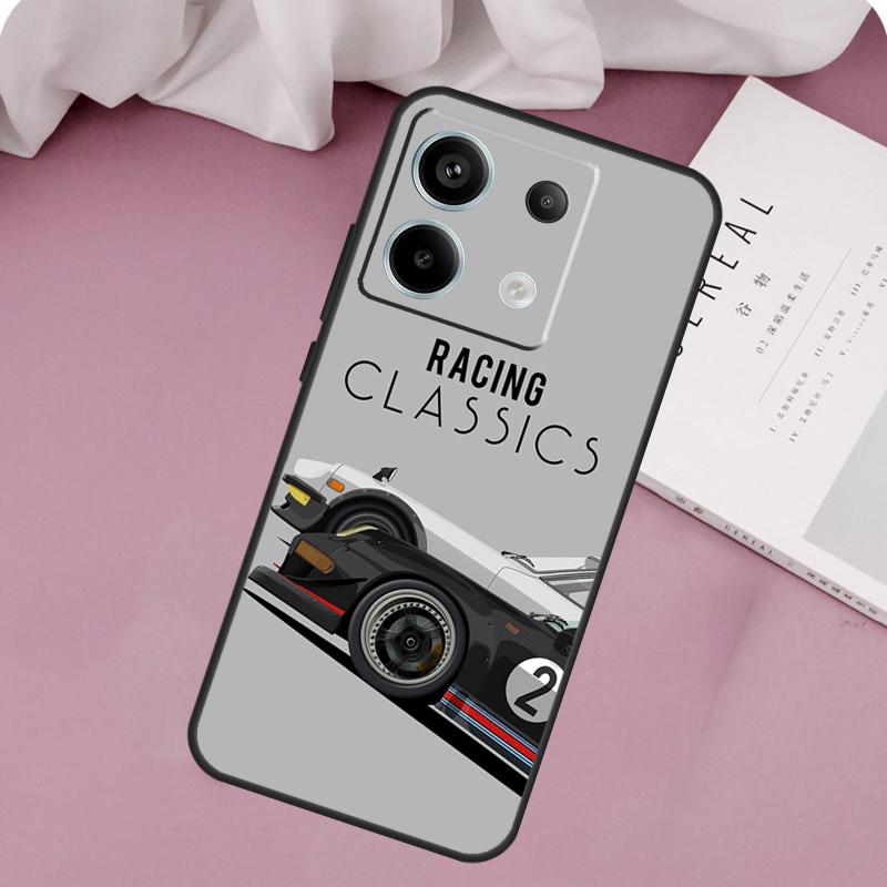 Полосы гонщика Чехол для телефона racer Для Xiaomi Redmi Note 12 11 9 10 13 Pro Plus 12S 11S 10S 9S Redmi 13C 9C 10C 12C Чехол