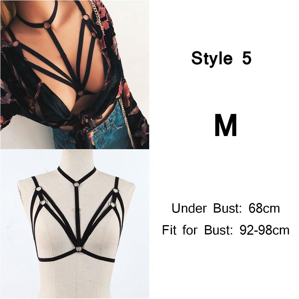 Summer Bralette Bustier Belt Lingerie Push Up Crop Top Cage Harness Sexy Bandage Bra