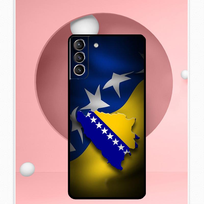 Чехол Флаг Боснии для Samsung Galaxy S25 Ultra S20 S21 S22 S23 S24 Ultra S9 S10 Plus S25 FE Чехол Funda