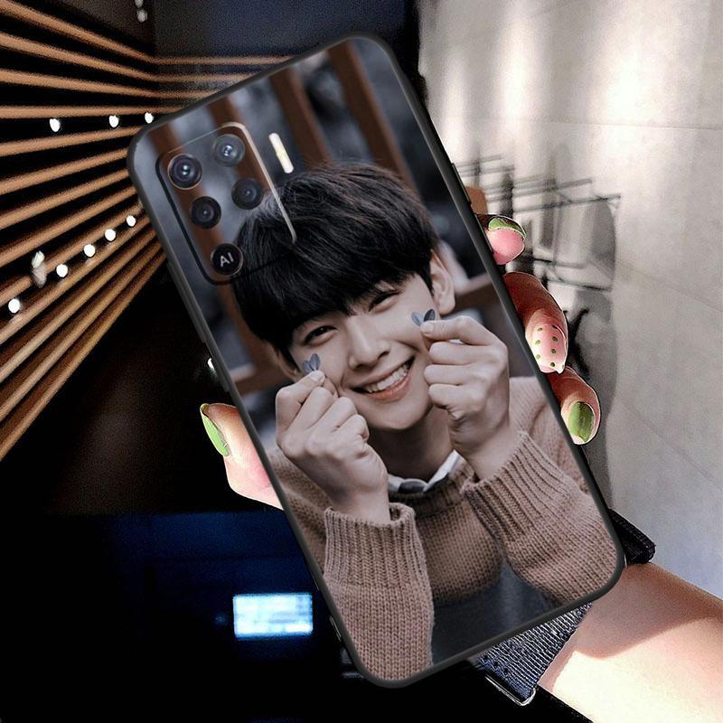 Чехол Cha EunWoo Eun Woo для Oppo A5 Pro A15 A17 A57 A77 A18 A38 A58 A78 A98 A94 A74 A54 A16 A76 A96 A40 A60 A80