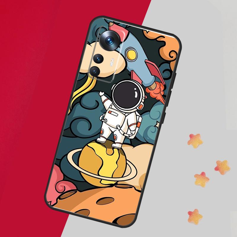 Милый чехол-астронавт с галактикой для Xiaomi 15 14 13 Ultra 11T 12T 13T 14T Pro Чехол для POCO X7 X6 X3 X5 F5 F6 F7 Pro