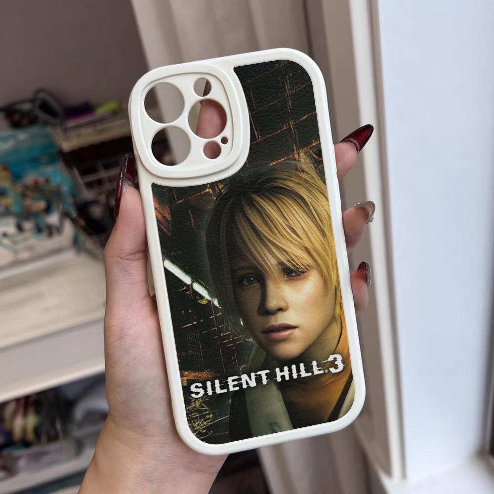 Чехол для телефона Silent Hill в стиле хоррор для iPhone 16 15 14 12 13 Pro Max 11 Mini Xs Puls Силиконовый чехол из кожи ягненка