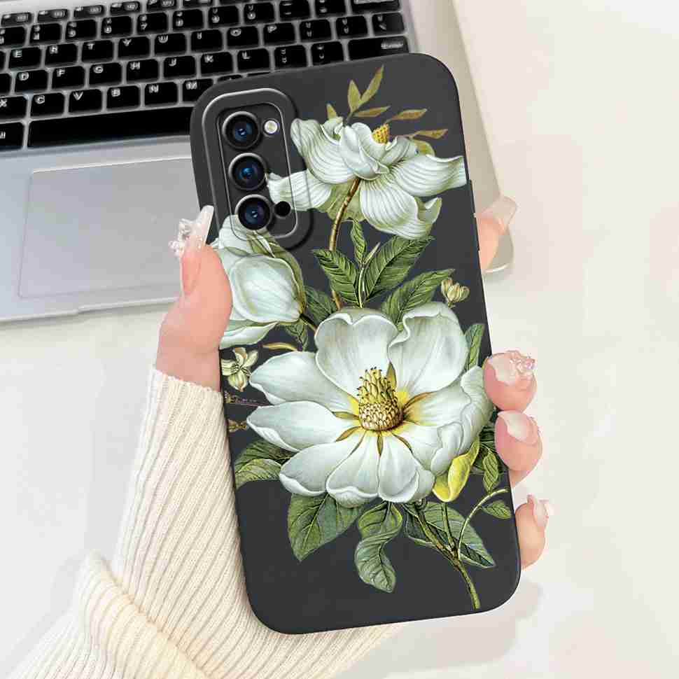 For Oppo Reno4 Pro 5G Case CPH2089 Luxury Art Painted Cover For Oppo Reno4 Reno 4 Pro 5G Phone Case Protector Soft Cover