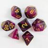 7pcs/lot Polyhedral Dice Set Double-Colors Dice D4 D6 D8 D10 D% D12 D20 for DND RPG Table Games