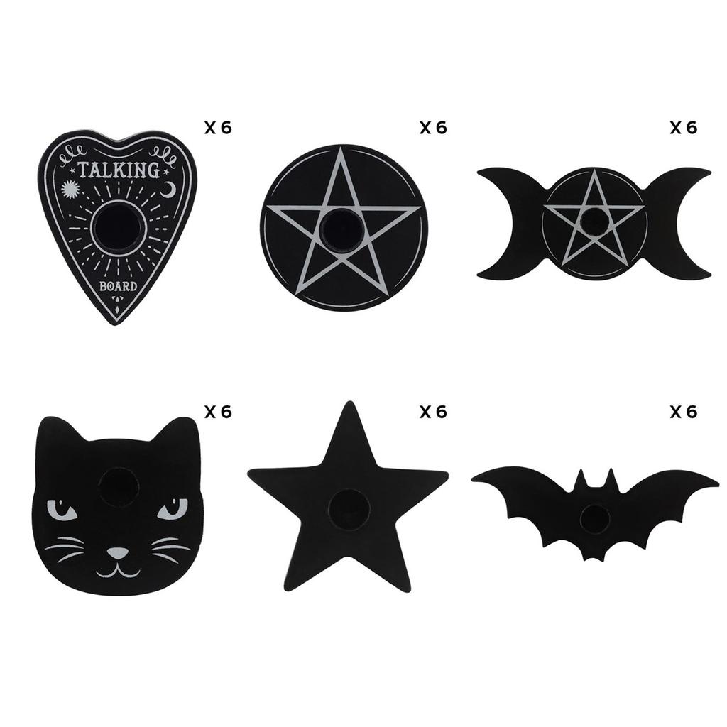 Something Different Black Magic Spell Mixed Candle Holder (Pack of 36)