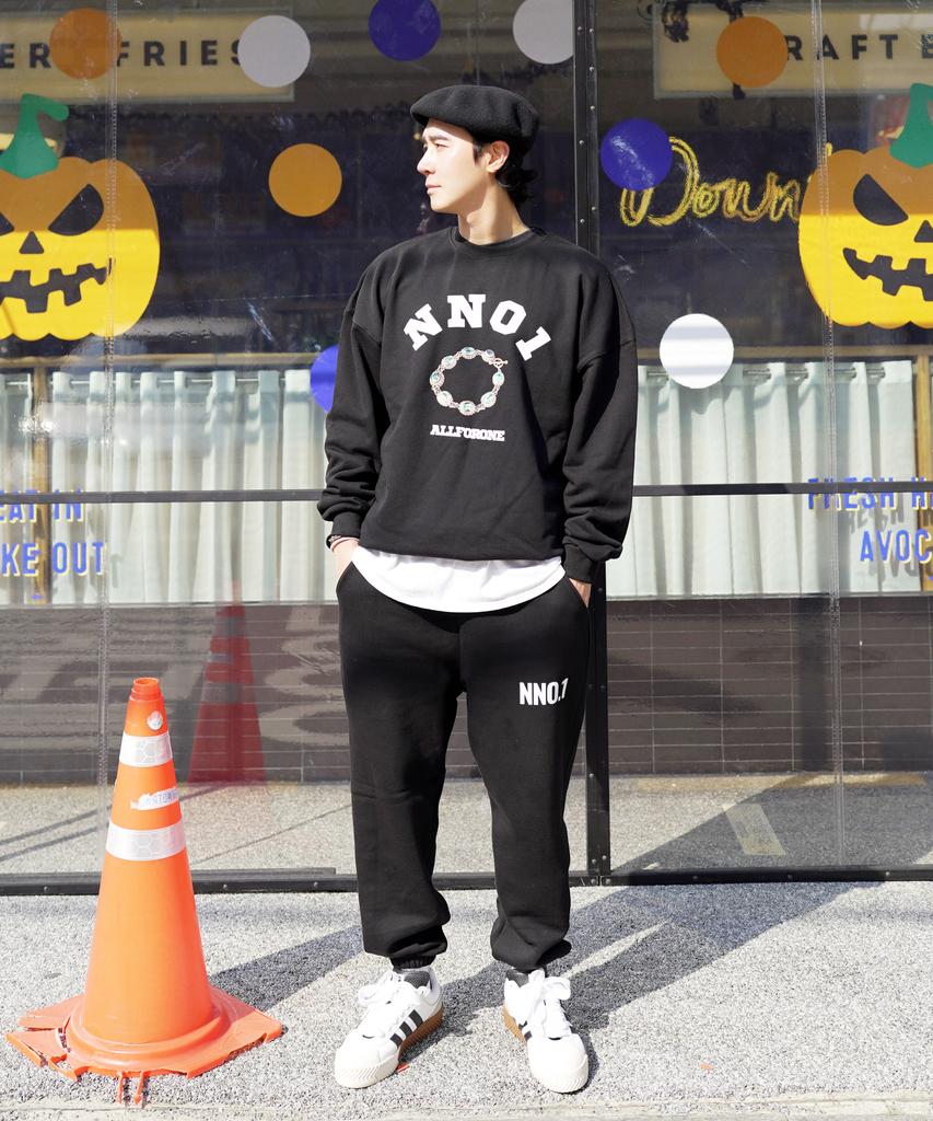 CREAM SODA LAB Nno1 Small Logo Training Pants Black