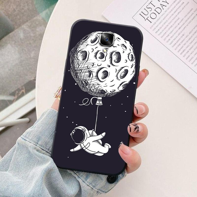 For Oneplus 3 3T Case Soft TPU astronaut Silicone Phone Cover for Oneplus 3 3T 5T Cases Black Bumper Funda One plus 3T 5 T