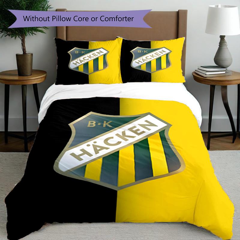 3pcs Duvet Cover Set (1*Duvet Cover + 2*Pillowcase, Without Core), BK Hacken Print Bedding Set, Bedroom Decor, All‑Season, Birthday Gift