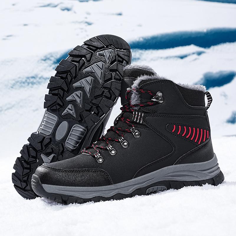 Fashion New Large Size Men's Thick Soled Comfortable Snow Boots Anti-slip Wear Fashion Casual Men's Boots High Quality Hiking Boots