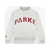 Women's Mock Neck Long Sleeve Loose Fit Streetwear Sweatshirt Letter Embroidery Pullover Top