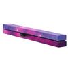 8FT Folding Balance Beam for Kids, 136.1KG Stable Support Gymnastics Floor Beam with Non-Slip Mat, Wood-Core Gymnastics Training Equipment with